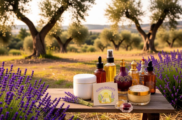 Natural Skincare products made with organic ingredients by god's bounty